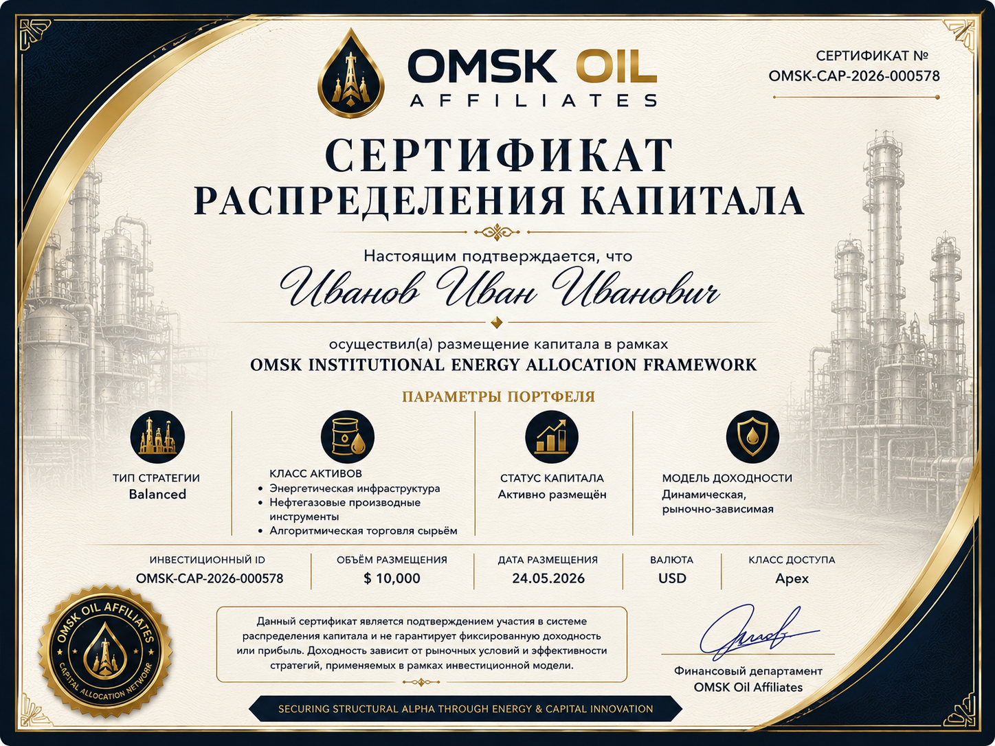 Corporate Compliance & AML Certification